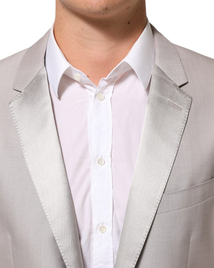 Dolce & Gabbana Light Gray Wool 2 Piece MARTINI Formal Suit