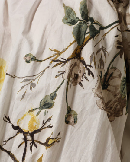 Dolce & Gabbana White Floral Lace Off Shoulder Mini Dress