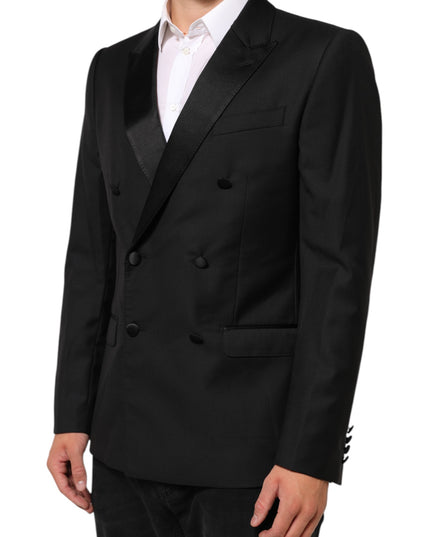 Dolce & Gabbana Black MARTINI Double-Breasted Suit Blazer