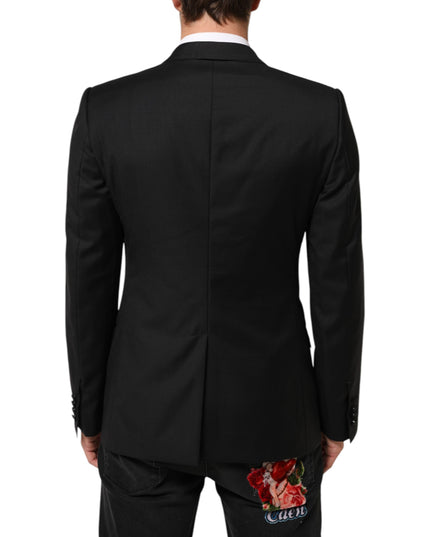 Dolce & Gabbana Black MARTINI Double-Breasted Suit Blazer