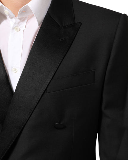 Dolce & Gabbana Black MARTINI Double-Breasted Suit Blazer