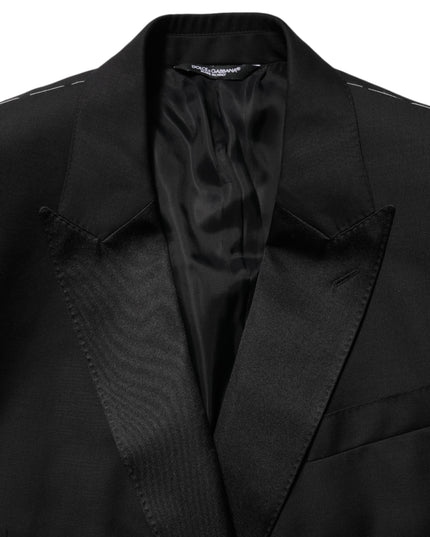 Dolce & Gabbana Black MARTINI Double-Breasted Suit Blazer