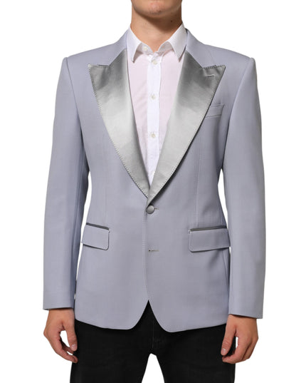 Dolce & Gabbana Gray Wool SICILIA 2 Buttons Men Suit Blazer