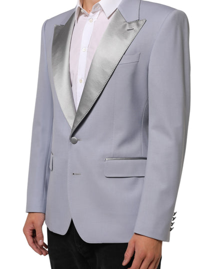 Dolce & Gabbana Gray Wool SICILIA 2 Buttons Men Suit Blazer