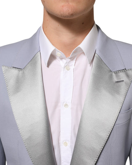 Dolce & Gabbana Gray Wool SICILIA 2 Buttons Men Suit Blazer