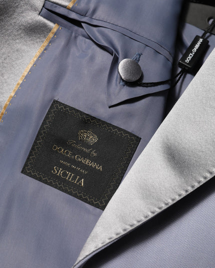 Dolce & Gabbana Gray Wool SICILIA 2 Buttons Men Suit Blazer