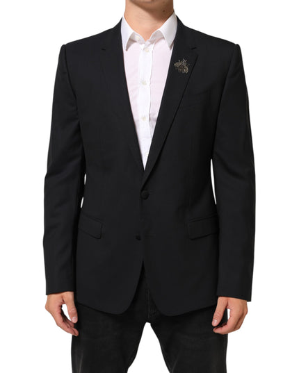 Dolce & Gabbana Black Bee MARTINI 2 Button Men Suit Blazer