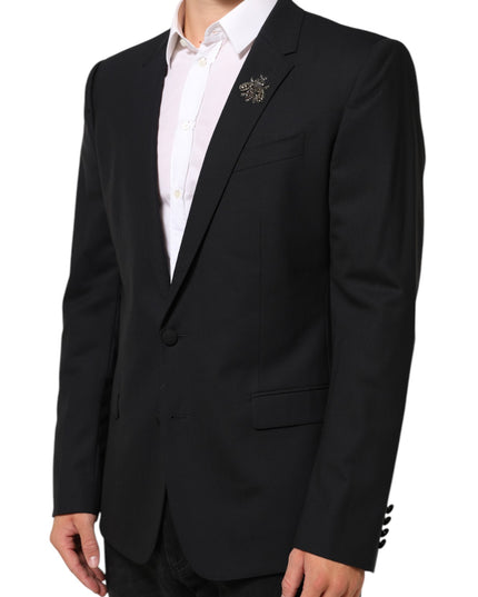 Dolce & Gabbana Black Bee MARTINI 2 Button Men Suit Blazer