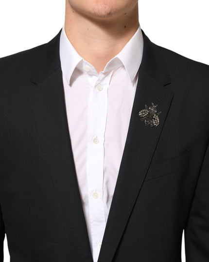 Dolce & Gabbana Black Bee MARTINI 2 Button Men Suit Blazer