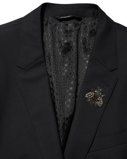 Dolce & Gabbana Black Bee MARTINI 2 Button Men Suit Blazer