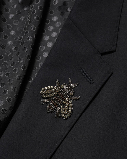 Dolce & Gabbana Black Bee MARTINI 2 Button Men Suit Blazer