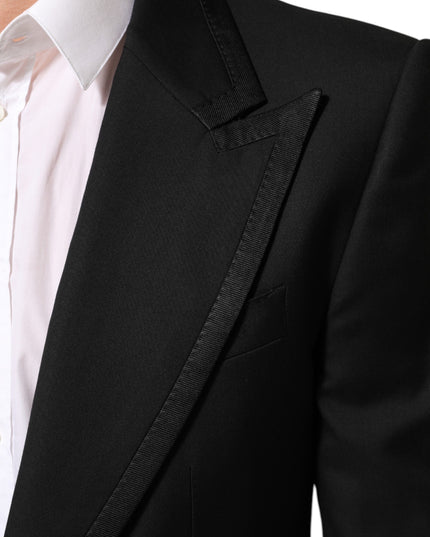 Dolce & Gabbana Black Wool 1 Button Suit Jacket Men Blazer