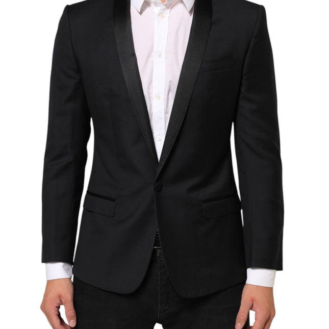 Dolce & Gabbana Black GOLD 1 Button Suit Jacket Men Blazer