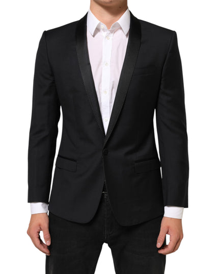Dolce & Gabbana Black GOLD 1 Button Suit Jacket Men Blazer