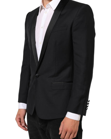 Dolce & Gabbana Black GOLD 1 Button Suit Jacket Men Blazer