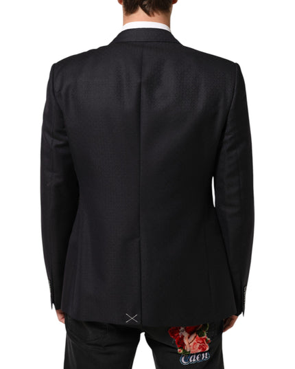 Dolce & Gabbana Black Wool 2 Buttons Suit Jacket Men Blazer