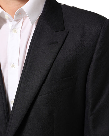 Dolce & Gabbana Black Wool 2 Buttons Suit Jacket Men Blazer
