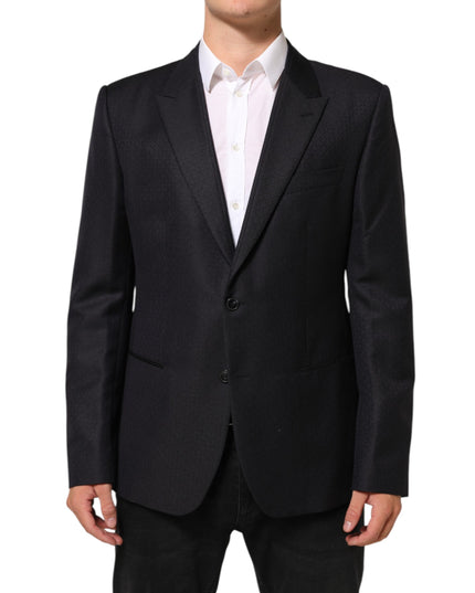 Dolce & Gabbana Black Wool 2 Buttons Suit Jacket Men Blazer