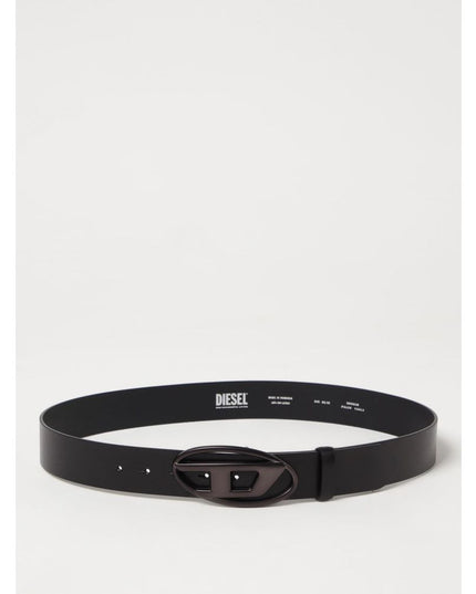 Diesel Black Leather Regular Belt
