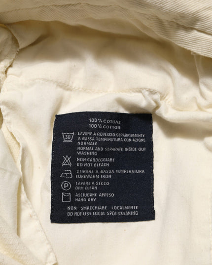 Burberry Beige Corduroy Cotton Straight Men Trouser Pants