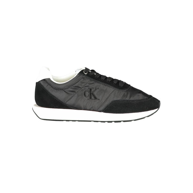 Calvin Klein Black Leather Women Sneaker
