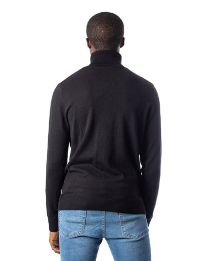 Jack Jones Black Cotton Turtleneck