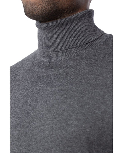 Jack Jones Gray Cotton Turtleneck