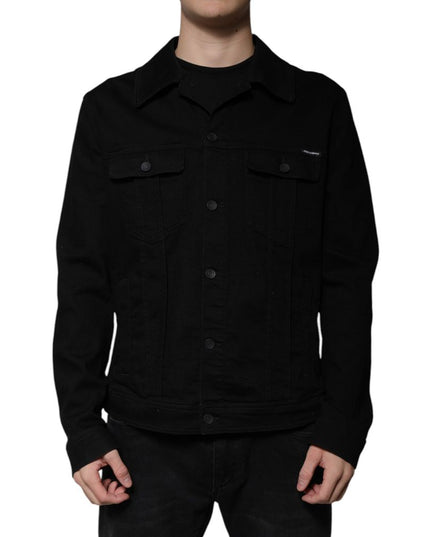 Dolce & Gabbana Black Cotton Denim Jacket