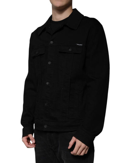 Dolce & Gabbana Black Cotton Denim Jacket