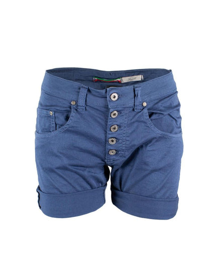 Please Blue Cotton Shorts
