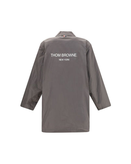 Thom Browne Brown Polyester Trench Coat