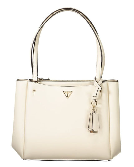 Guess Jeans White Polyethylene Handbag