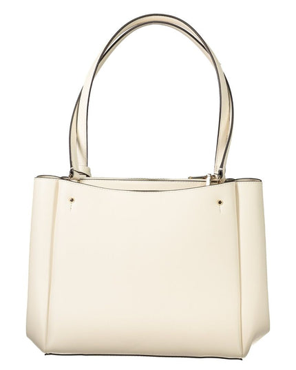 Guess Jeans White Polyethylene Handbag