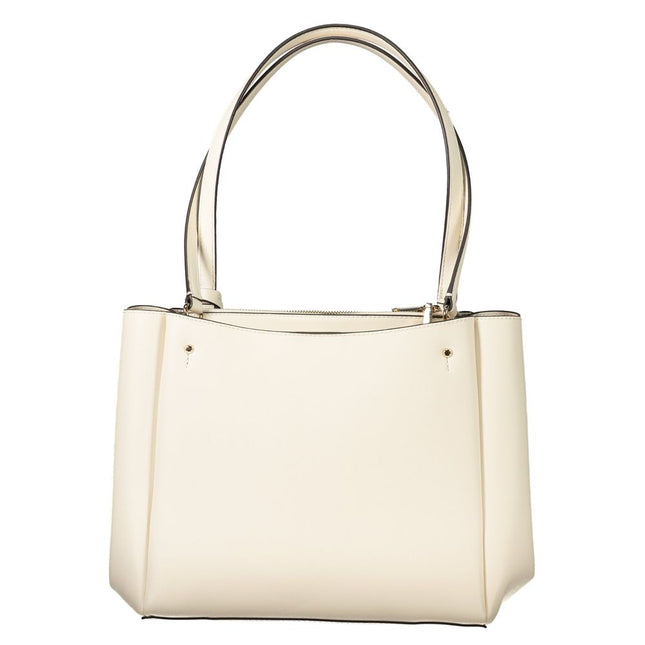 Guess Jeans White Polyethylene Handbag