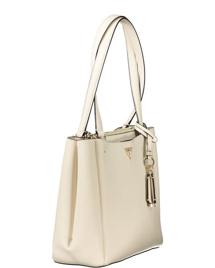 Guess Jeans White Polyethylene Handbag