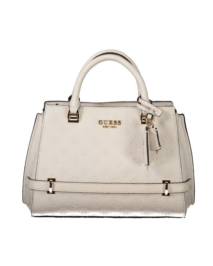 Guess Jeans White Polyethylene Handbag