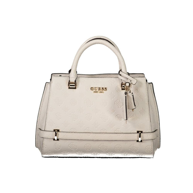 Guess Jeans White Polyethylene Handbag