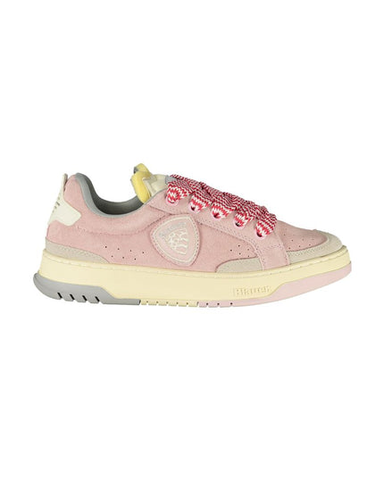 Blauer Pink Polyester Sneaker