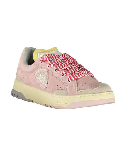 Blauer Pink Polyester Sneaker