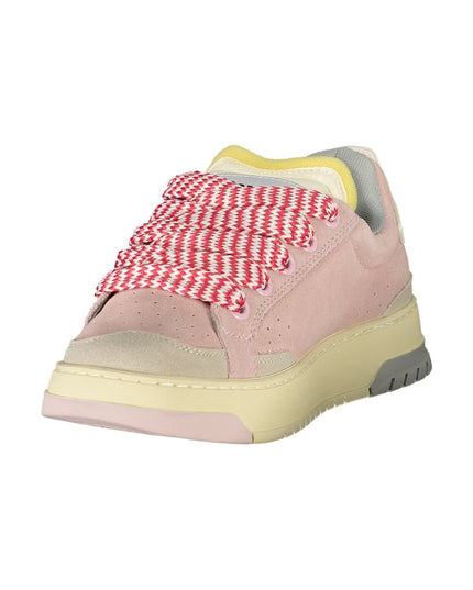 Blauer Pink Polyester Sneaker