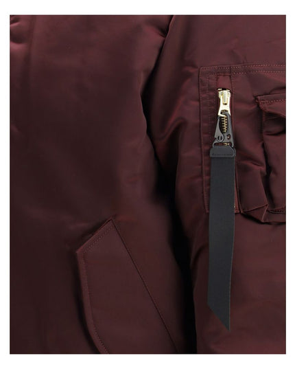 ALPHA INDUSTRIES Bordeaux Nylon Bomber