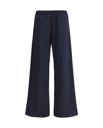 Cruna Blue Cotton Casual Pants