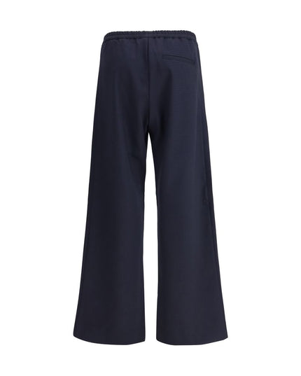 Cruna Blue Cotton Casual Pants