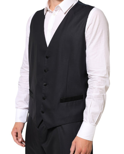 Dolce & Gabbana Black MARTINI 2 Buttons Suit 3 Piece Suit