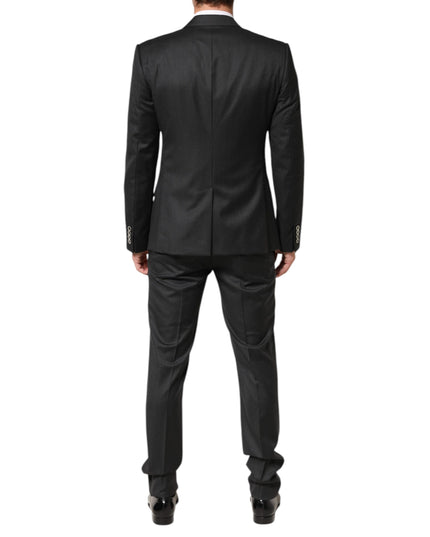 Dolce & Gabbana Black MARTINI 2 Buttons Suit 3 Piece Suit