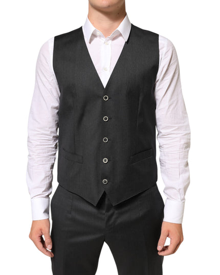 Dolce & Gabbana Black MARTINI 2 Buttons Suit 3 Piece Suit