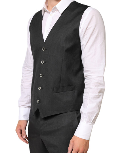 Dolce & Gabbana Black MARTINI 2 Buttons Suit 3 Piece Suit