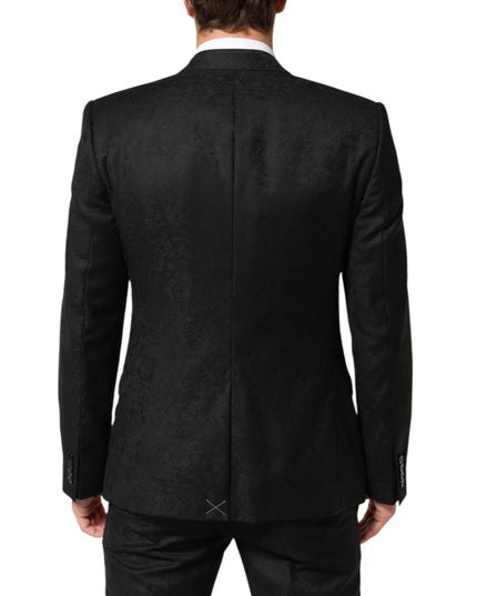 Dolce & Gabbana Black MARTINI 2 Buttons Suit 3 Piece Suit