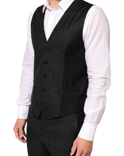 Dolce & Gabbana Black MARTINI 2 Buttons Suit 3 Piece Suit