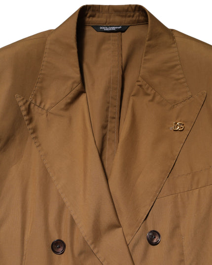 Dolce & Gabbana Brown TAORMINA Double-Breasted 2 Piece Suit